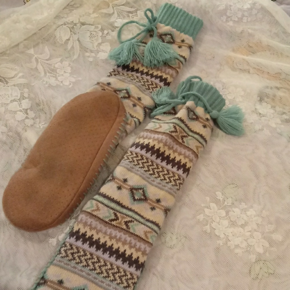 Moccasins slippers. With tassles